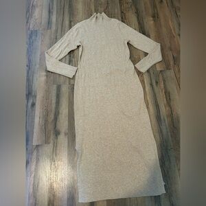 LOFT Beige Long Sleeve Dress